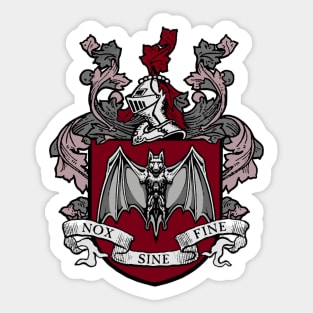 Bat Crest (Red) Sticker